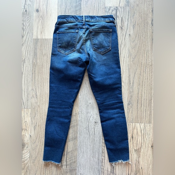 Mother Skinny Jeans The Looker Ankle Fray 26 - Picture 6 of 10